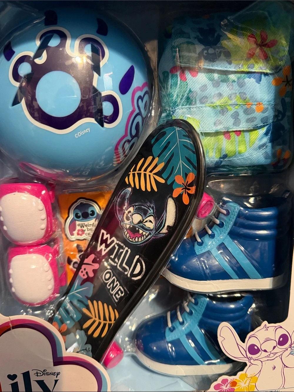 New Disney ILY 4ever Stitch Inspired Skateboard Accessory Pack For 18